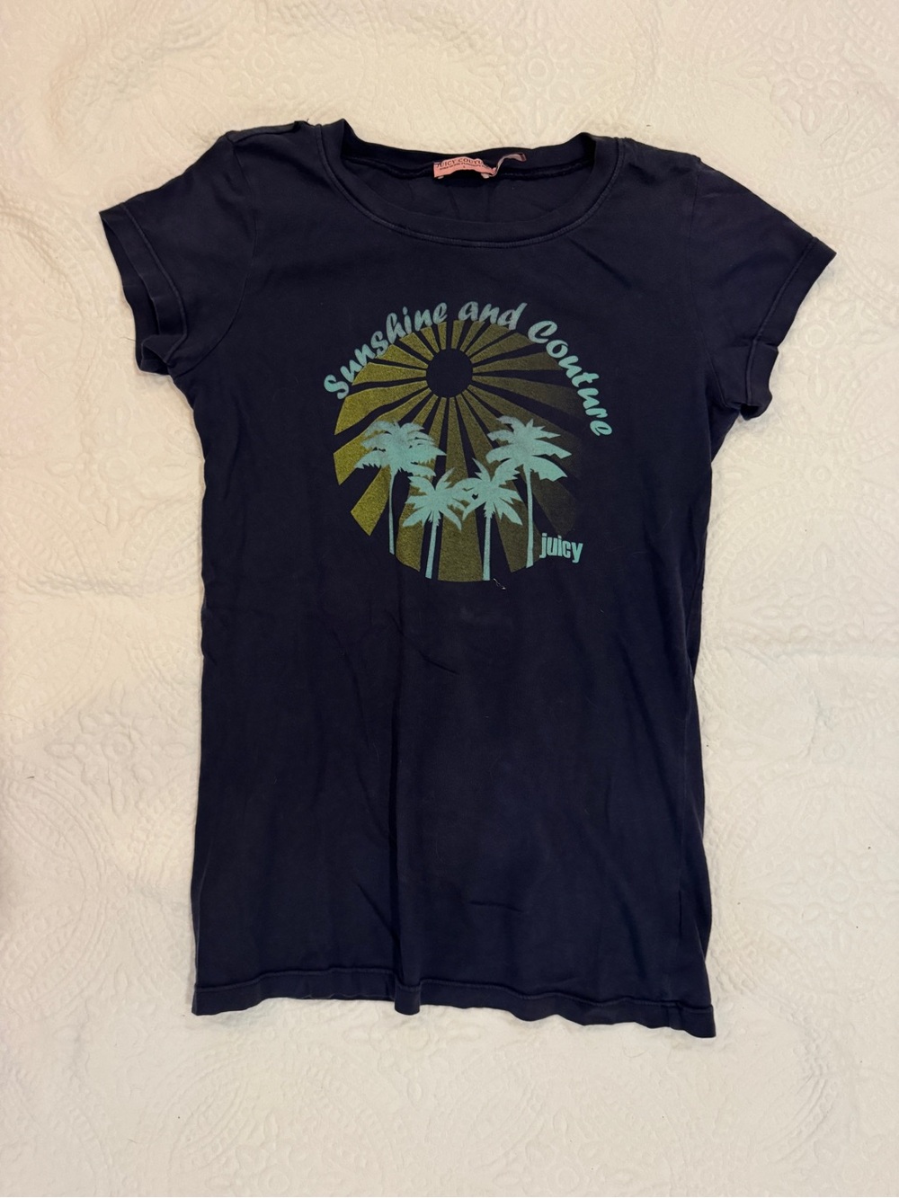 Juicy Couture Vintage Small Navy Tshirt
